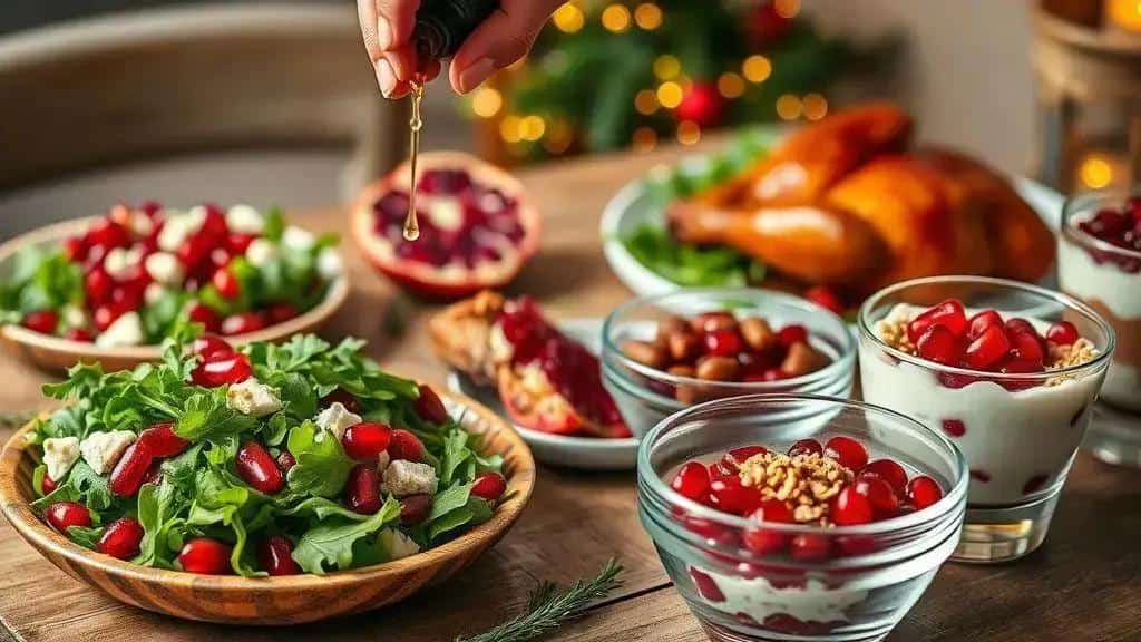 Receitas e usos culinários da romã para a ceia