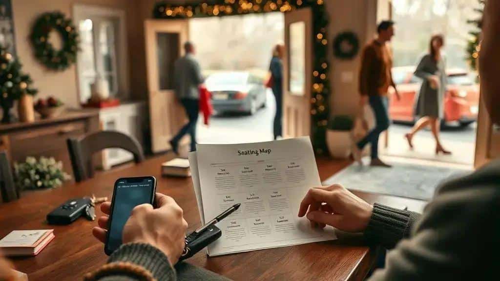 revise a logística de convidados: horários, assentos e transporte