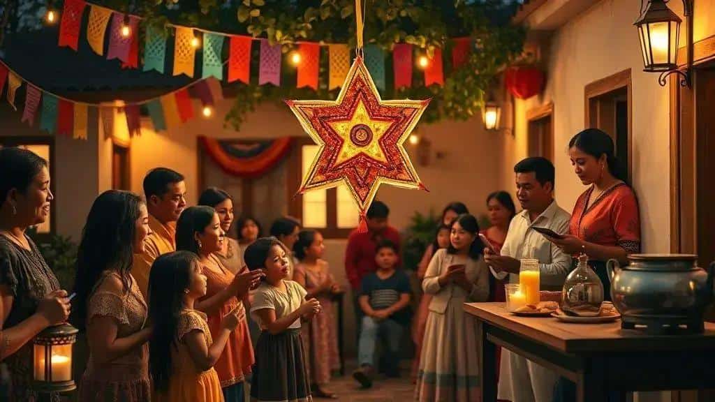 Rituais, cantos e a simbologia da piñata de estrela