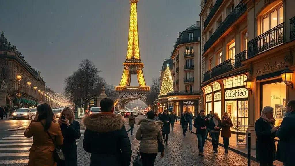 Roteiros de luzes e decorações: Champs-Élysées, Torre Eiffel e mais
