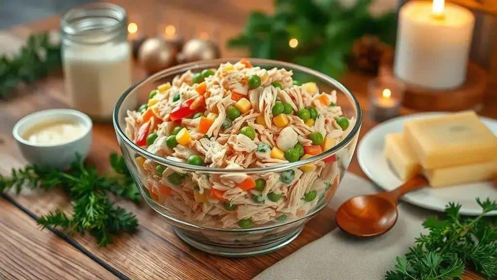 Salpicão de frango clássico — ingredientes, preparo e variações