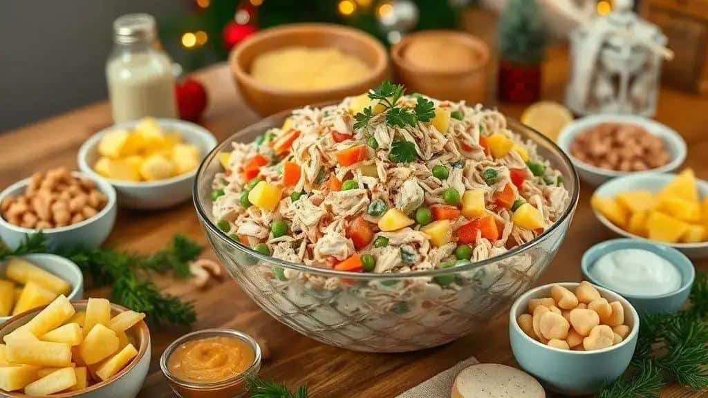 Salpicão tropical com abacaxi e castanhas — ingredientes e variações