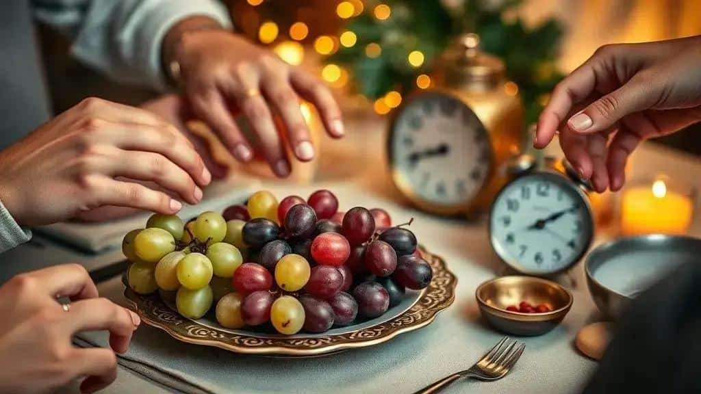 Significados das uvas: cores, quantidade e intenções