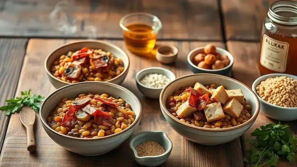 Substituições e opções vegetarianas e sem glúten