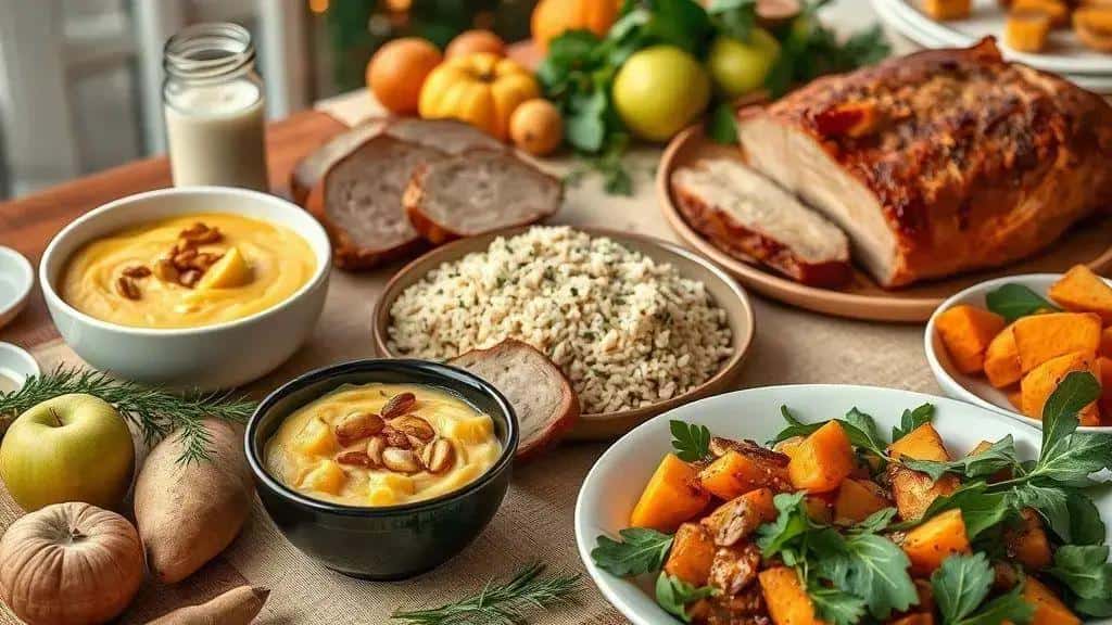 Sugestões para restrições alimentares (vegetariano, sem glúten)