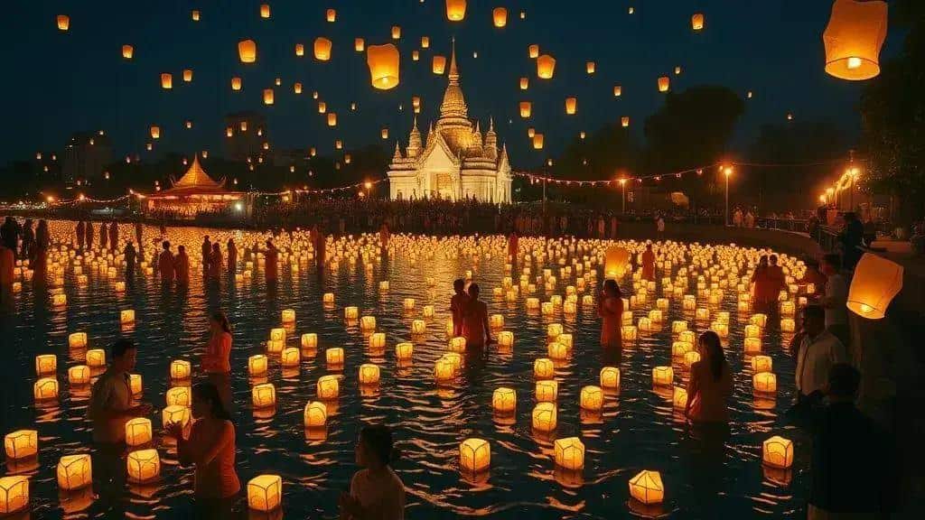 Tradições e rituais: lanternas, templos e cerimônias