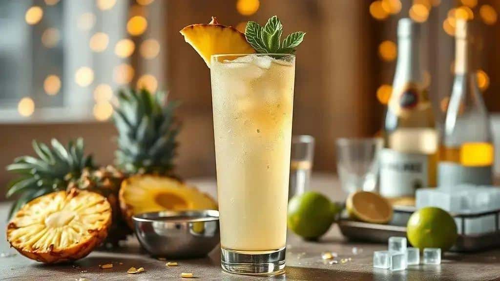 Tropical fizz — ingredientes da receita Tropical Fizz, como preparar a receita Tropical Fizz e variações
