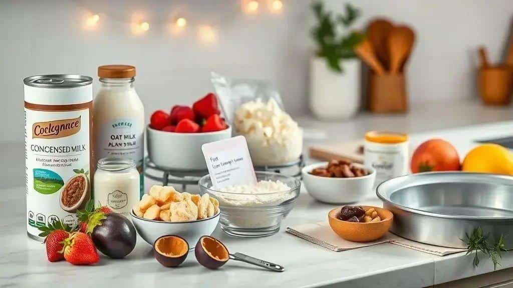 Variações e substituições para tortas geladas (opções veganas e sem lactose)