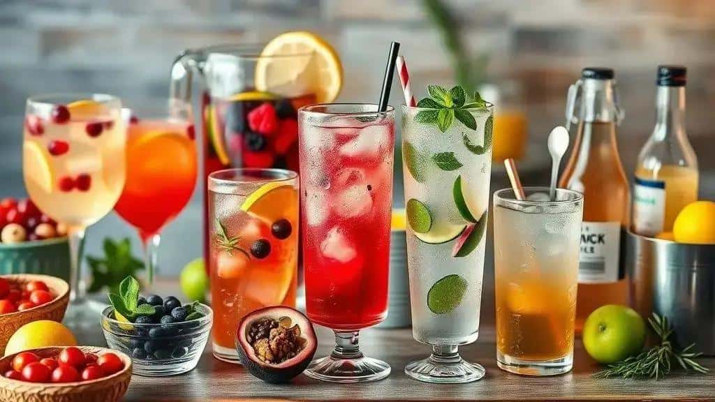Variações e versões sem álcool dos drinks Variações e versões sem álcool dos drinks