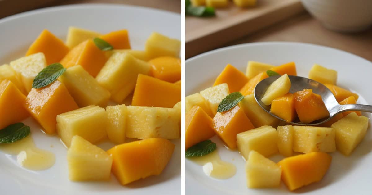 No momento, você está visualizando Salada Tropical de Natal com Manga e Abacaxi