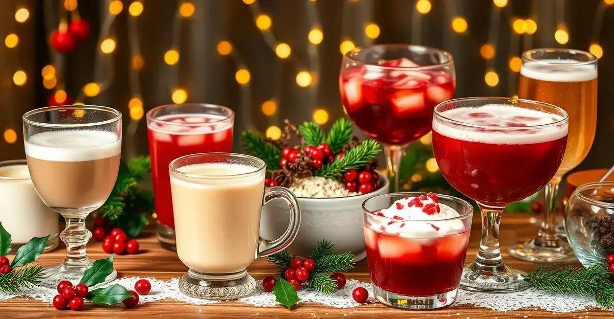 Receitas tradicionais de bebidas festivas