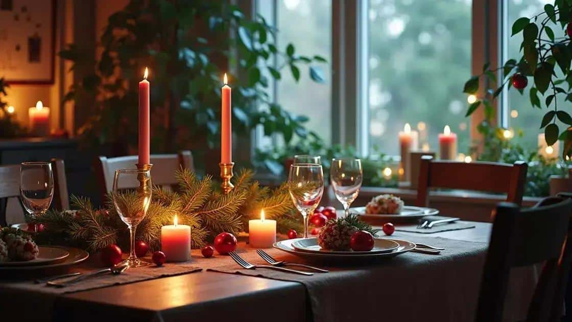 Dicas de decoração econômica para a mesa natalina