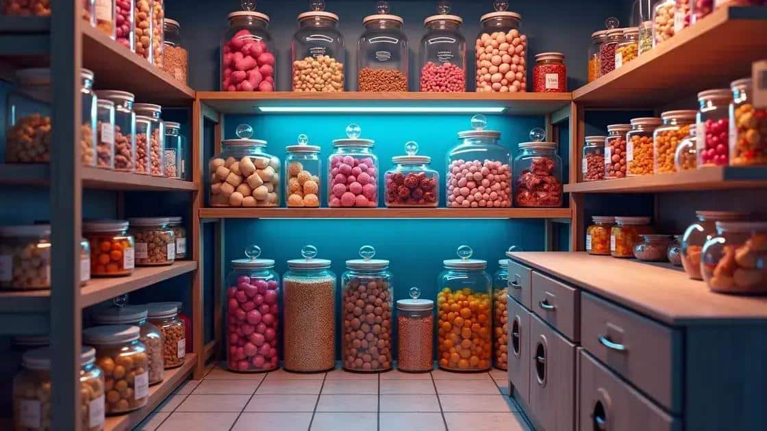 como armazenar doces para o ano todo