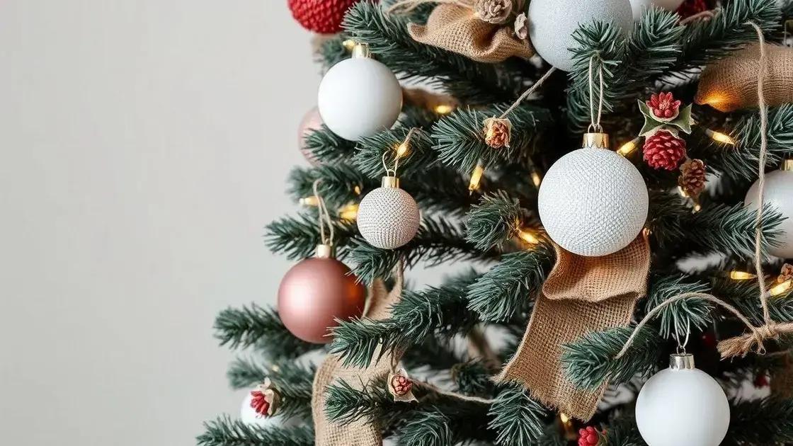 Como montar uma árvore de Natal minimalista
