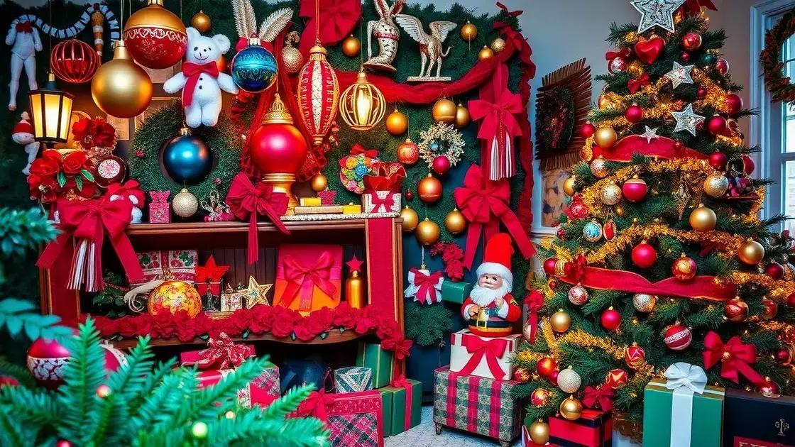 Cores vibrantes na decoração de Natal