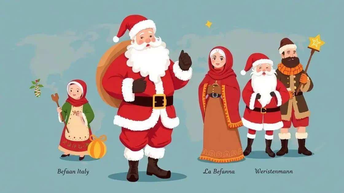 Como o papai Noel é visto em diferentes culturas