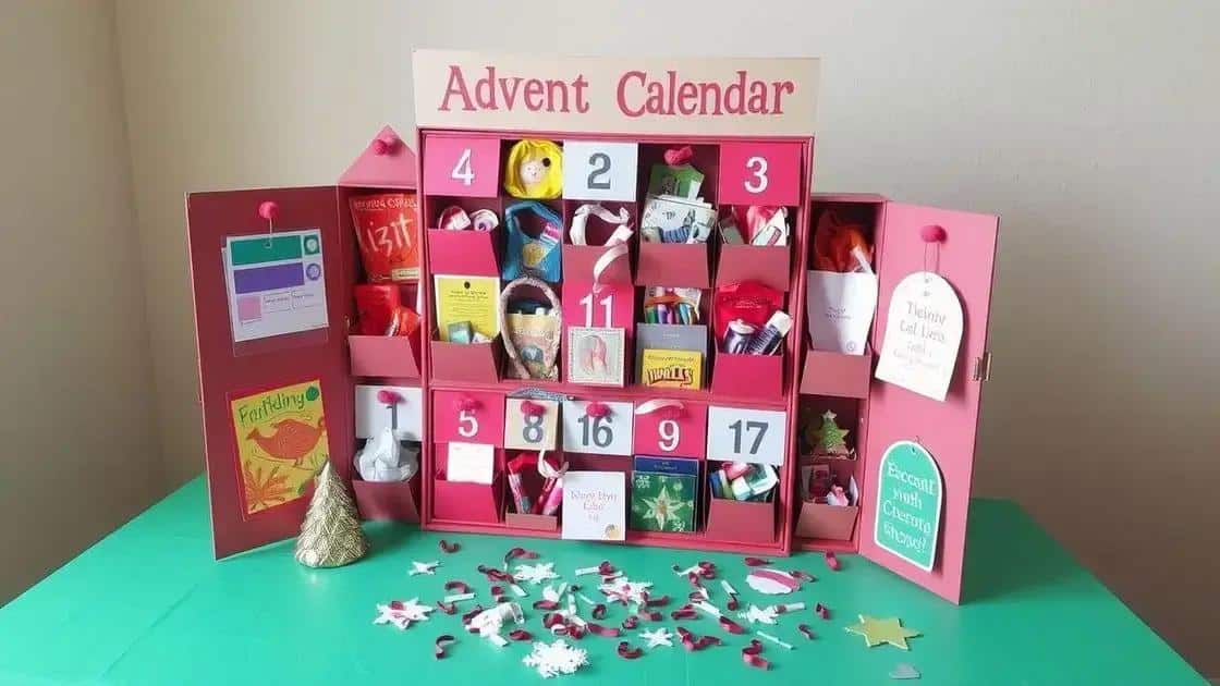 Como montar um calendário do advento criativo