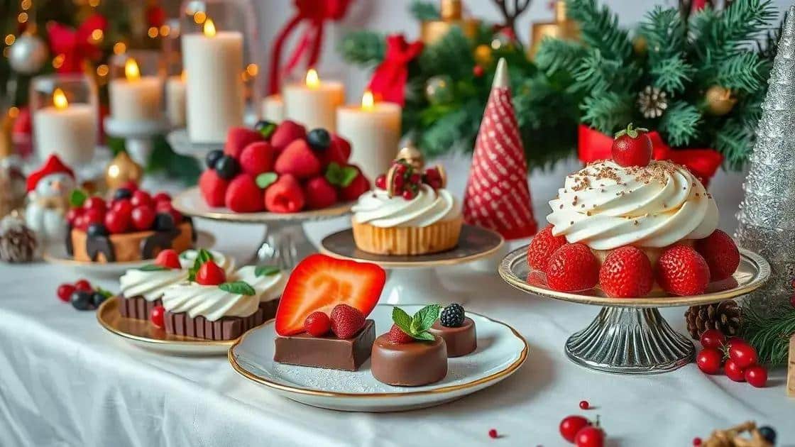 Como decorar sobremesas de Natal com criatividade