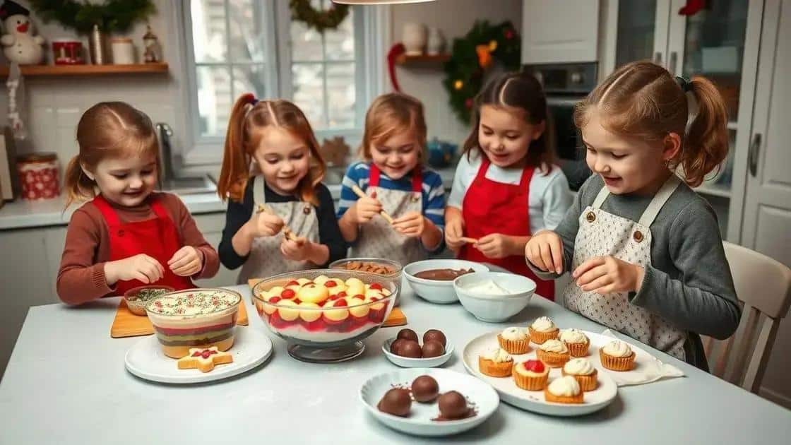 Sobremesas para incluir as crianças no culinária natalina