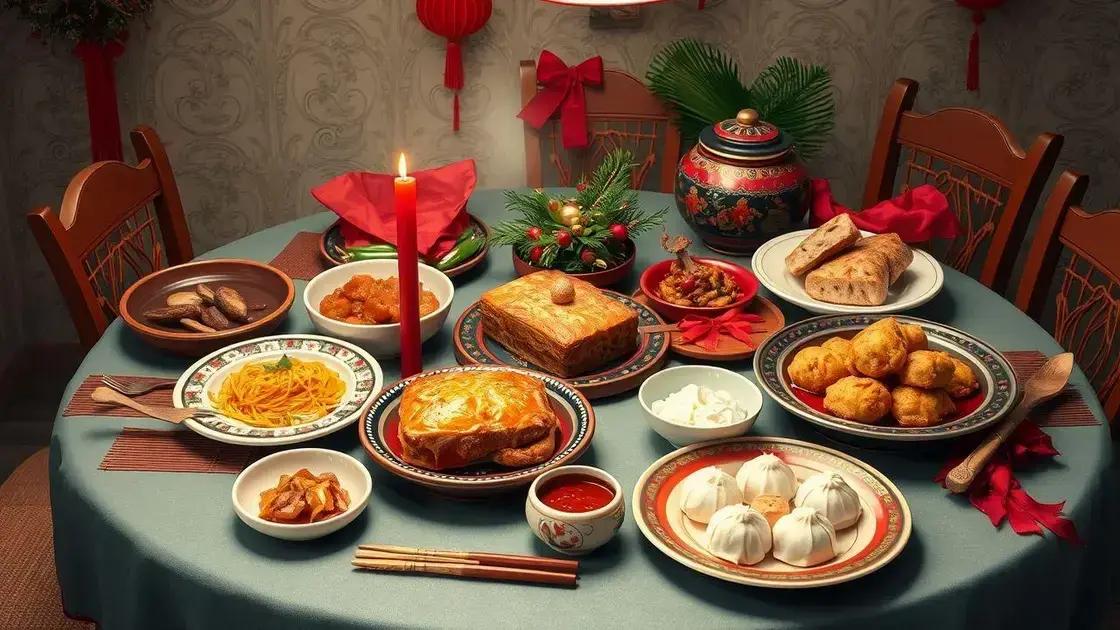 Tradições culinárias do Natal na Ásia
