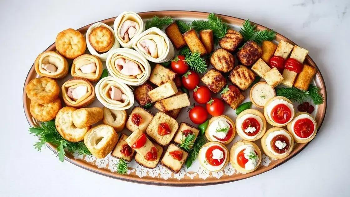 Receitas práticas de finger foods temáticos para o Natal