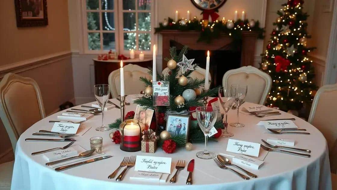 Personalizando a mesa com toques especiais