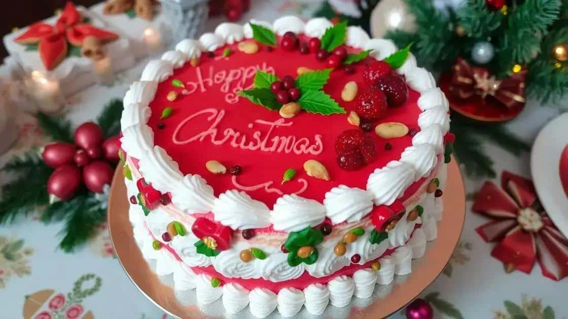 Como confeitar bolos e tortas de Natal