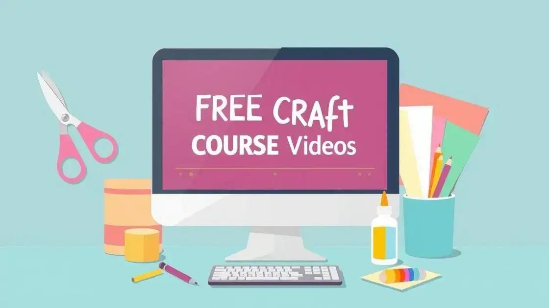 cursos gratuitos de artesanato
