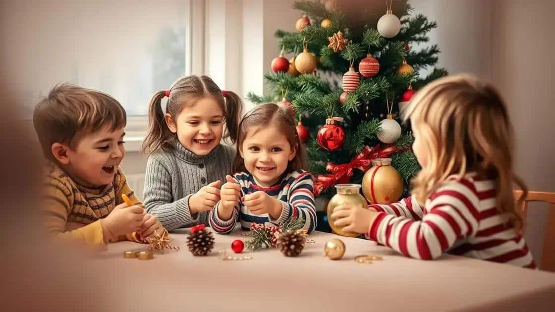 inspirando suas crianças a participar da decoração
