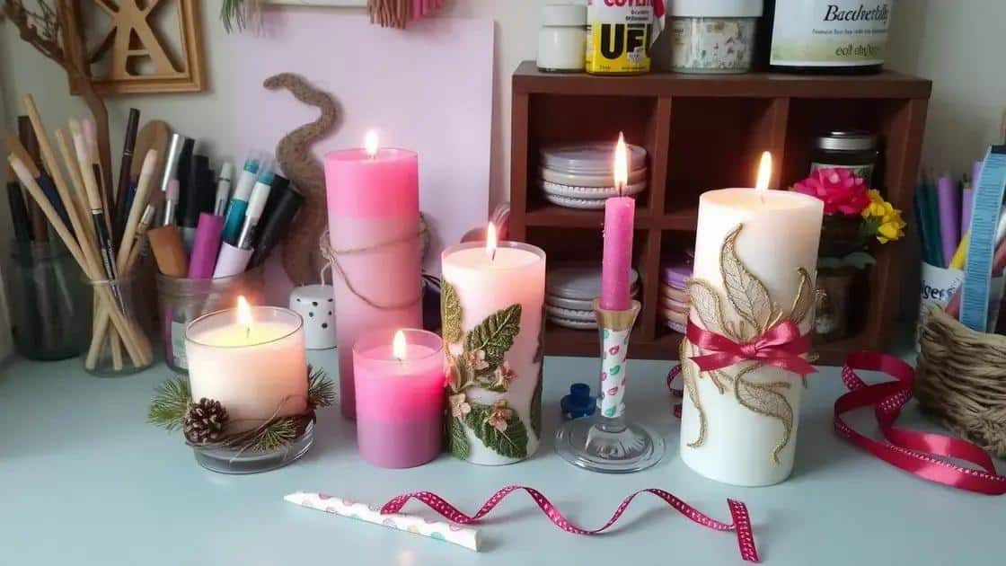 Técnicas de decoração para velas
