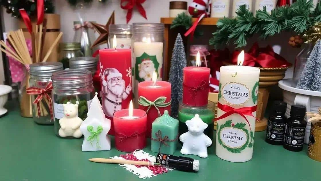 Como criar velas temáticas de Natal