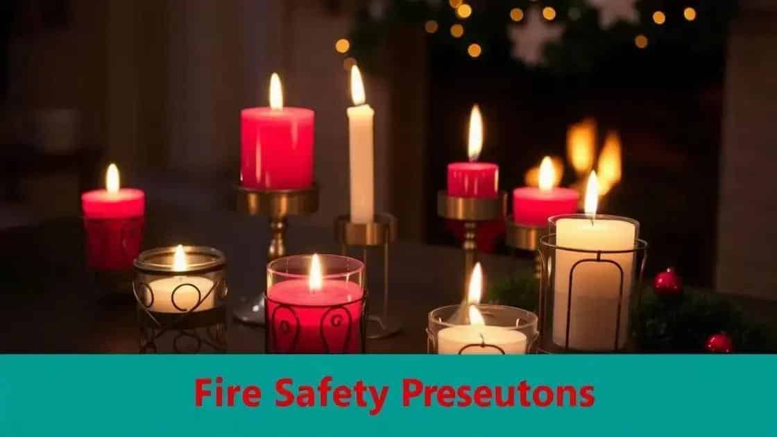Dicas de segurança ao manusear velas