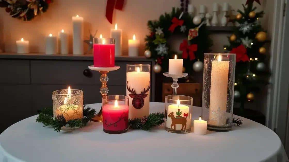 Ideias criativas para utilizar velas decoradas