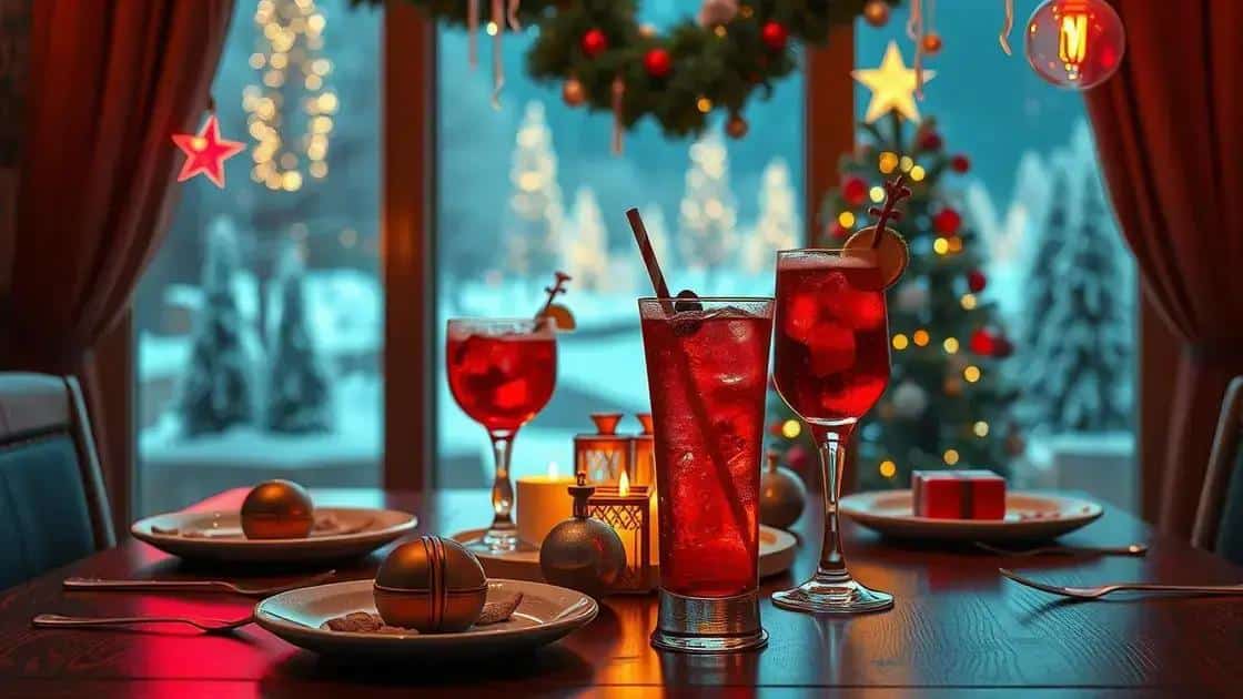 Bebidas Temáticas Que Impressionam: Dê Um Toque Natalino Especial à Sua Festa