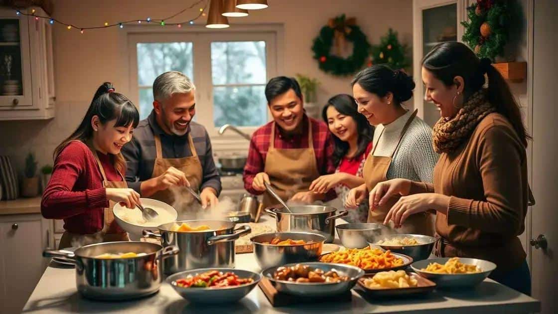 como envolver a família no preparo das comidas