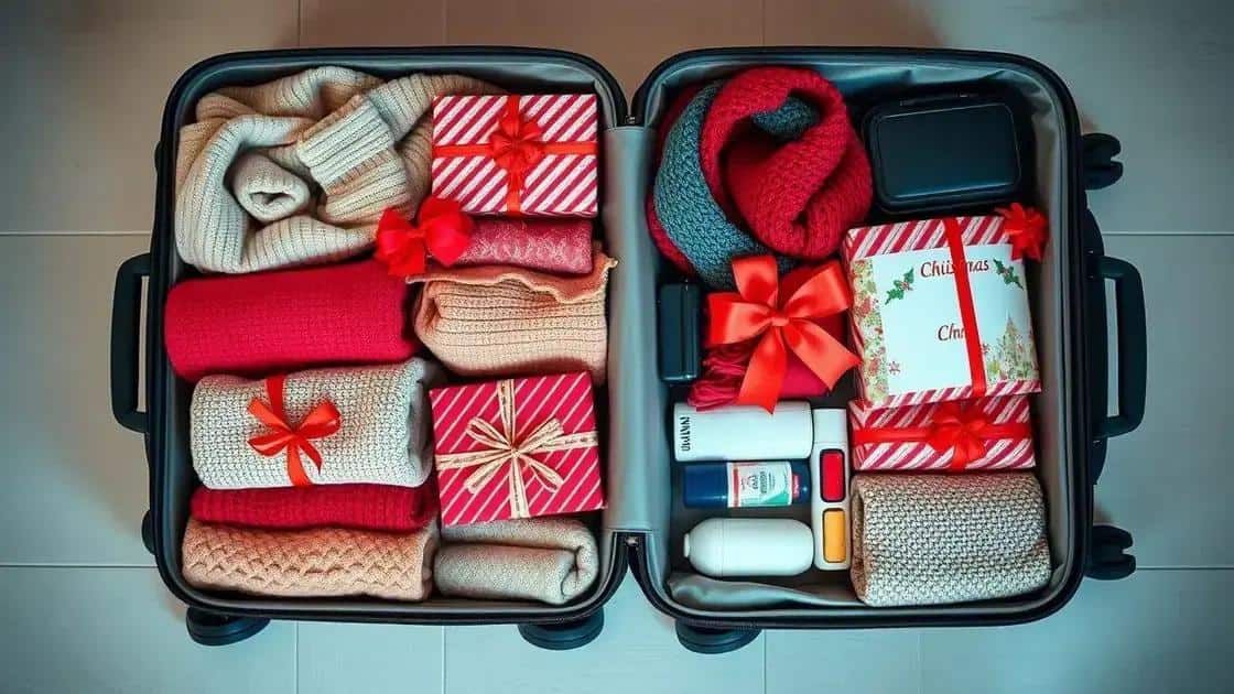 O que levar na mala para uma viagem natalina