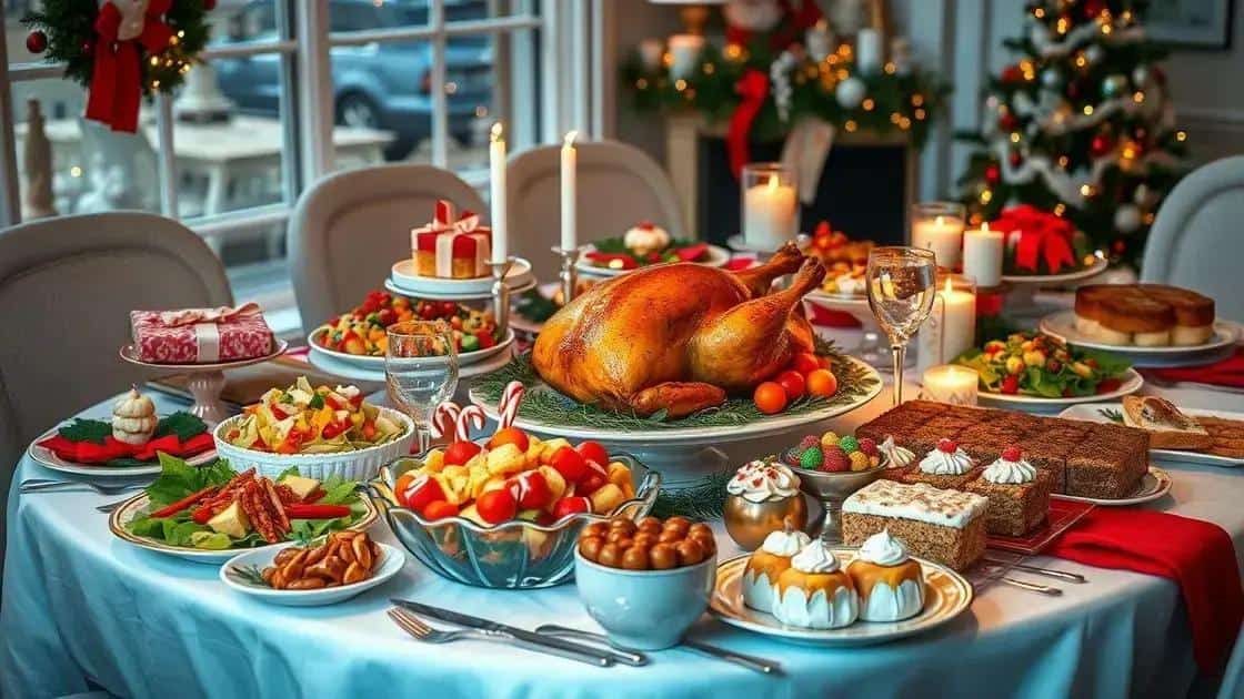Receitas de pratos que combinam com a mesa natalina
