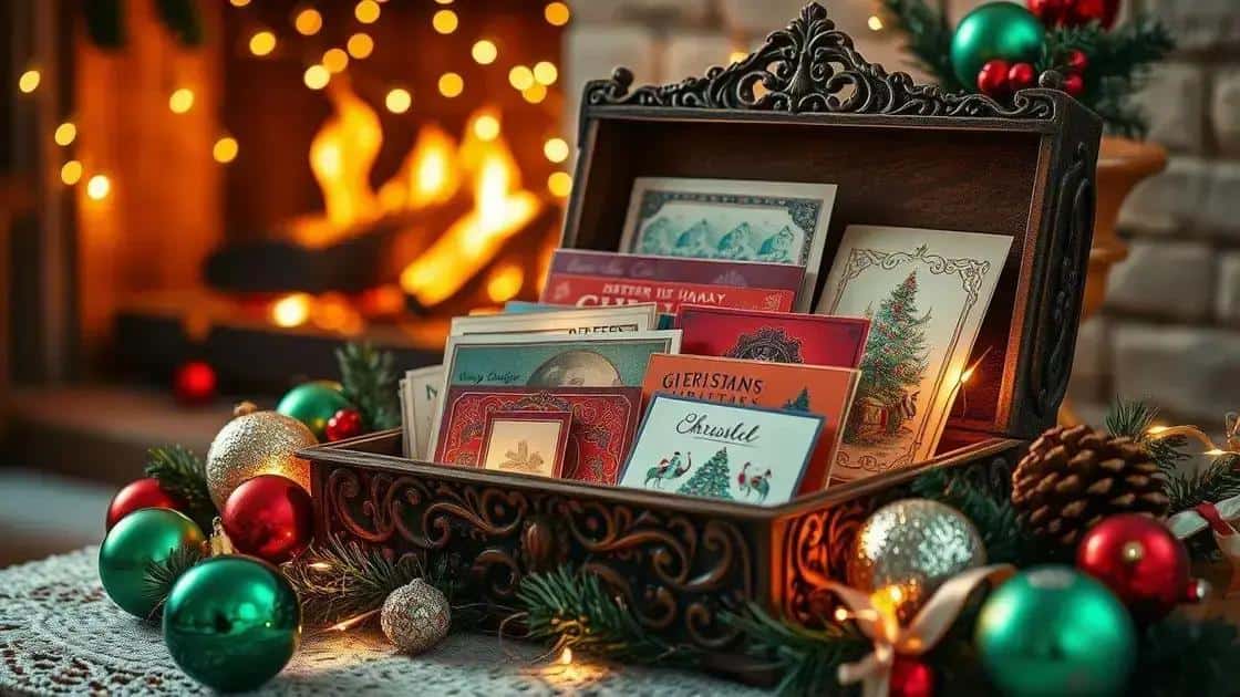 A importância de guardar cartões de Natal
