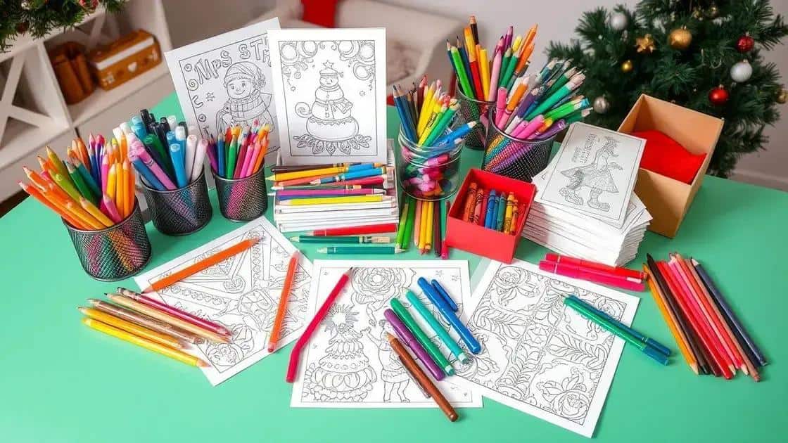 Materiais indispensáveis para colorir