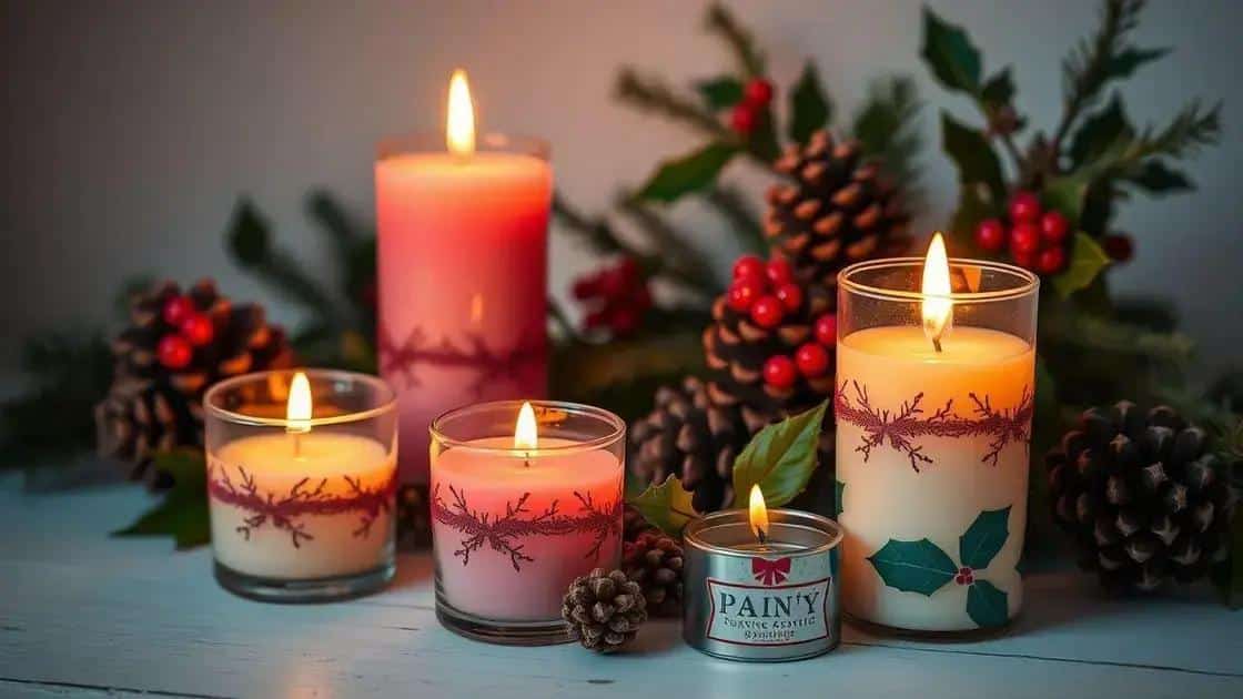 Velas Decorativas Natalinas: Passo a Passo