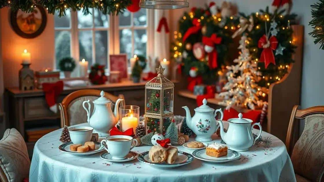 como preparar um chá de natal aconchegante