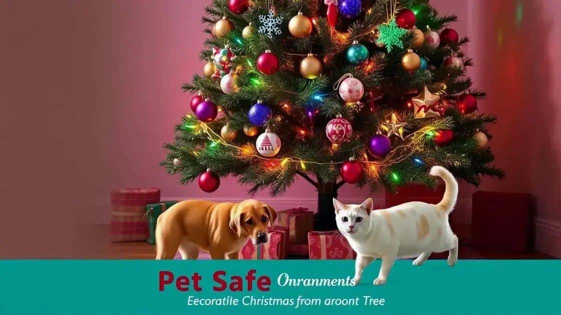 Decoração natalina segura para pets