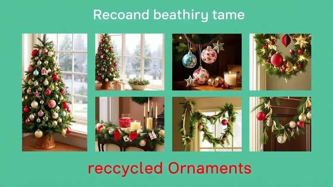 Onde expor os enfeites de natal recicláveis