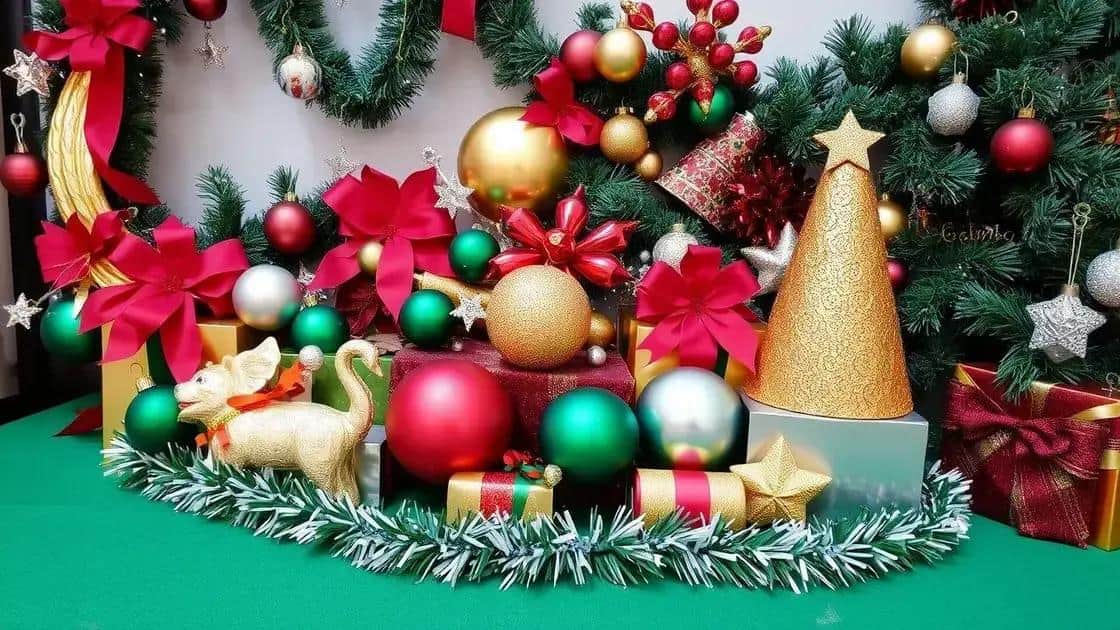 Como escolher as cores da sua decoração natalina