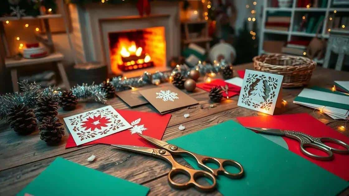 Como Fazer Cartões de Natal Artesanais com as Crianças