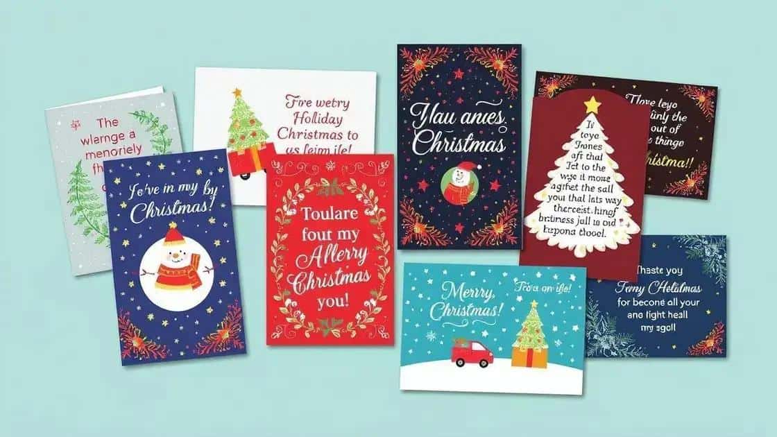 Ideias de mensagens para cartões de natal memoráveis