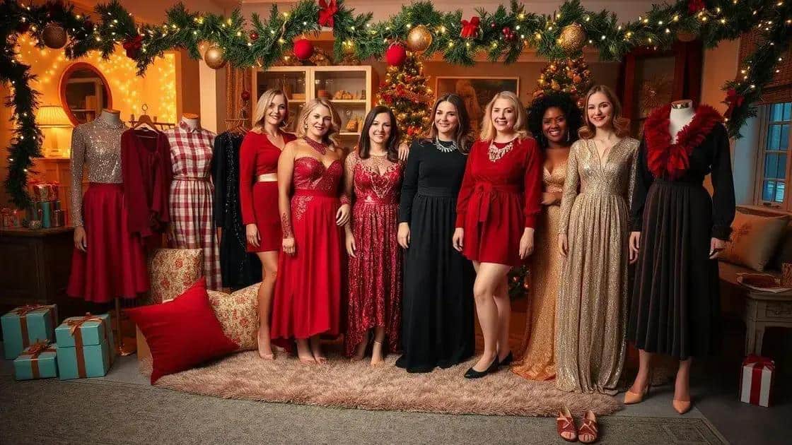 Tendências de moda de natal feminina