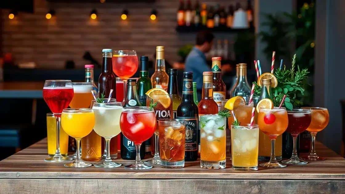 Sugestões de bebidas que combinam com a confraternização