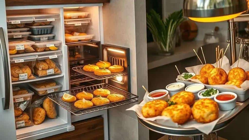 Armazenamento, reaquecimento e como servir em festas Armazenamento, reaquecimento e como servir em festas