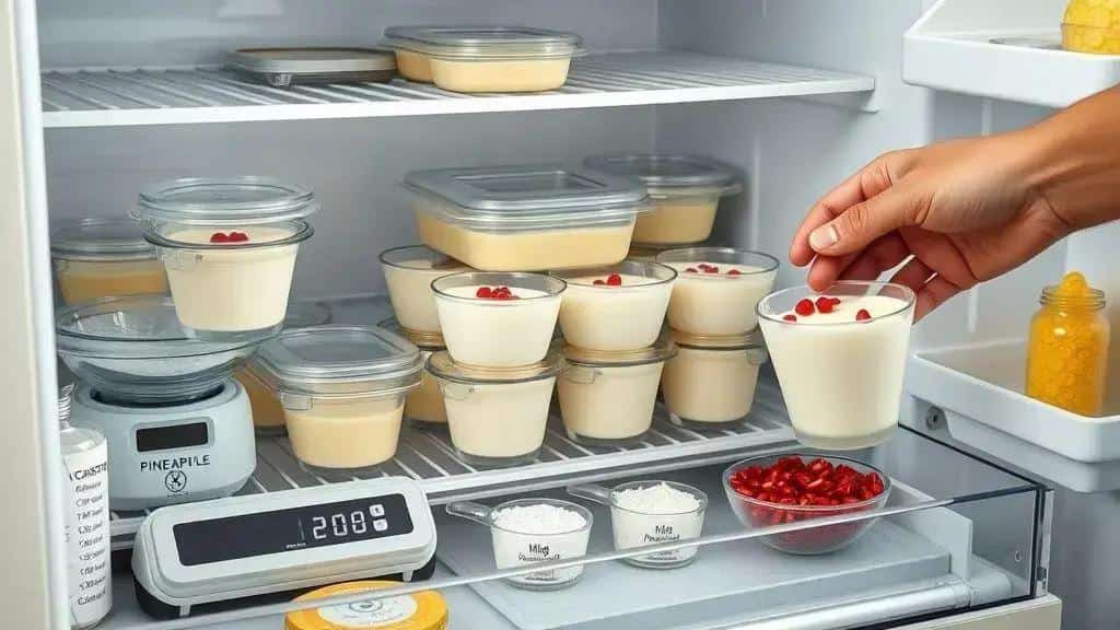 Armazenamento, rendimento e substituições de ingredientes